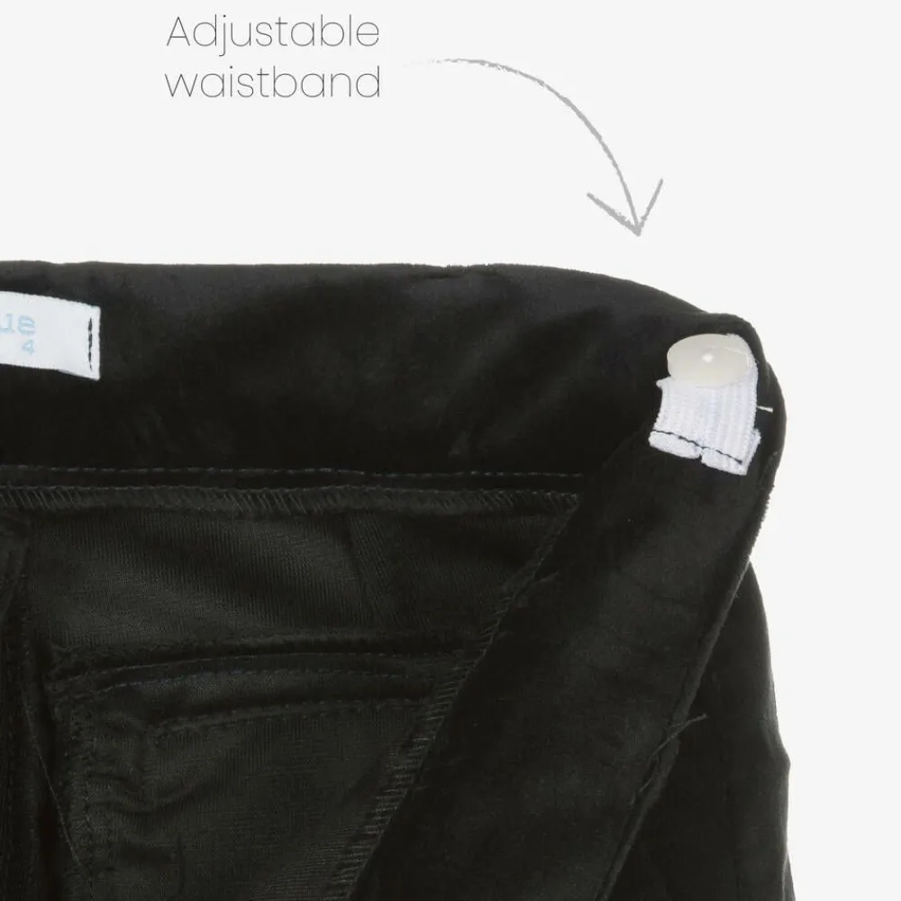Foque Trousers*Boys Black Velvet Trousers