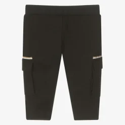 BOSS Trousers*Boys Black Viscose Cargo Trousers