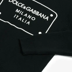 Dolce amp; Gabbana Tops*Boys Black Wool Knit Sweater