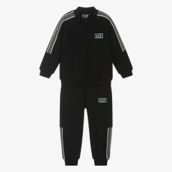 EA7 Emporio Armani Tracksuits*Boys Black Zip-Up Tracksuit