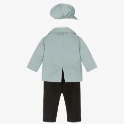 Andreeatex Suits|Suits*Boys Blue & Black Double Breasted Suit