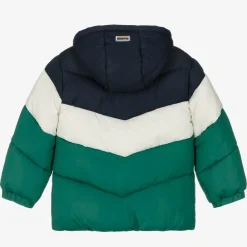 Mayoral Coats & Jackets*Boys Blue & Green Colourblock Puffer Coat