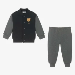 Il Gufo Tracksuits*Boys Blue & Grey Cotton Tracksuit