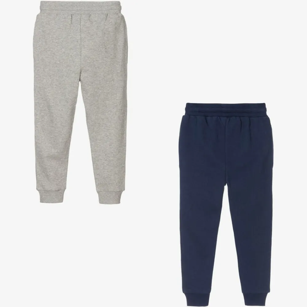 Childrensalon Essentials Trousers*Boys Blue & Grey Organic Joggers (2 Pack)