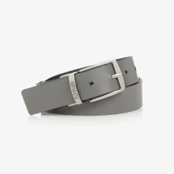 Emporio Armani Clothing Accessories*Boys Blue & Grey Reversible Leather Belt