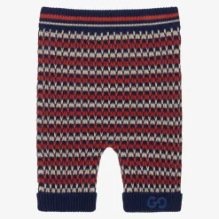 Gucci Trousers|Trousers*Boys Blue & Orange Cotton Knit GG Trousers