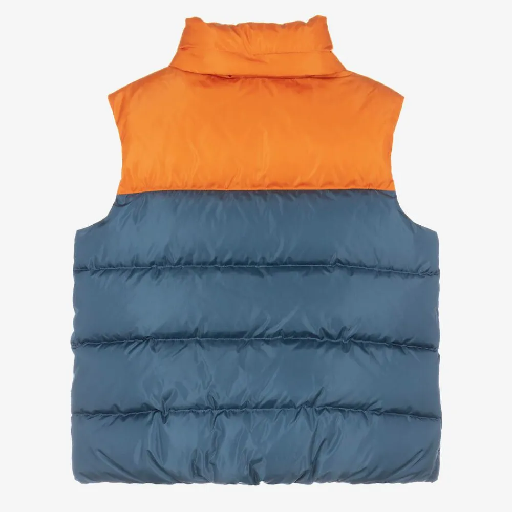 Gucci Coats & Jackets*Boys Blue & Orange Puffer Gilet