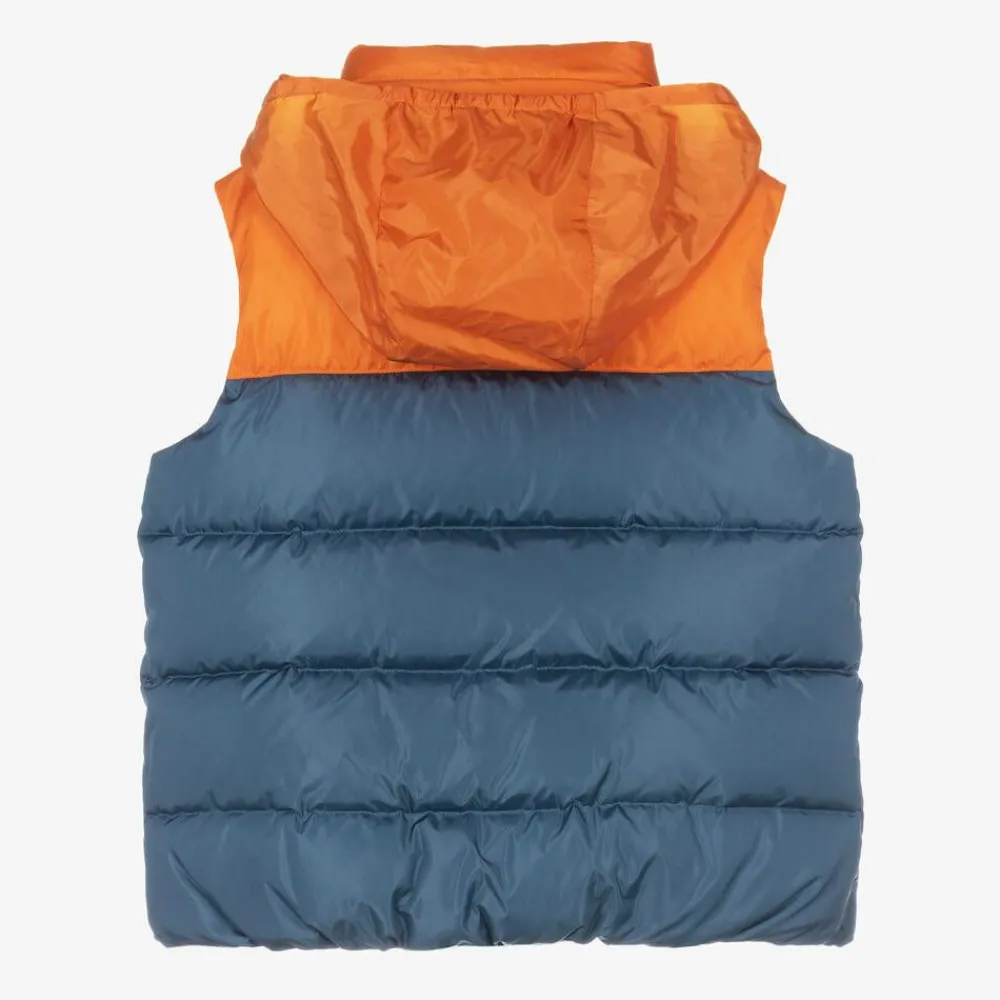 Gucci Coats & Jackets*Boys Blue & Orange Puffer Gilet