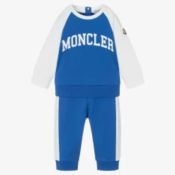 Moncler Enfant Tracksuits|Tracksuits*Boys Blue & White Cotton Tracksuit