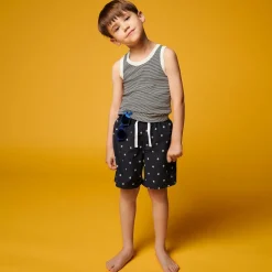 Petit Bateau Underwear*Boys Blue & White Cotton Vests (2 Pack)