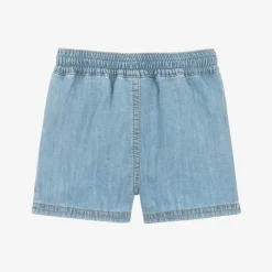 Dolce amp; Gabbana Shorts*Boys Blue Chambray DG Shorts