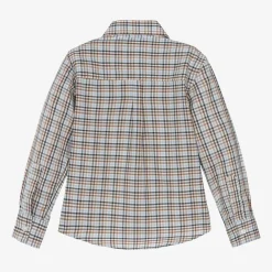 Dr. Kid Tops*Boys Blue Check Cotton Shirt