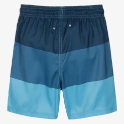 Playshoes Swimwear*Boys Blue Colourblock Swim Shorts (UPF40+)