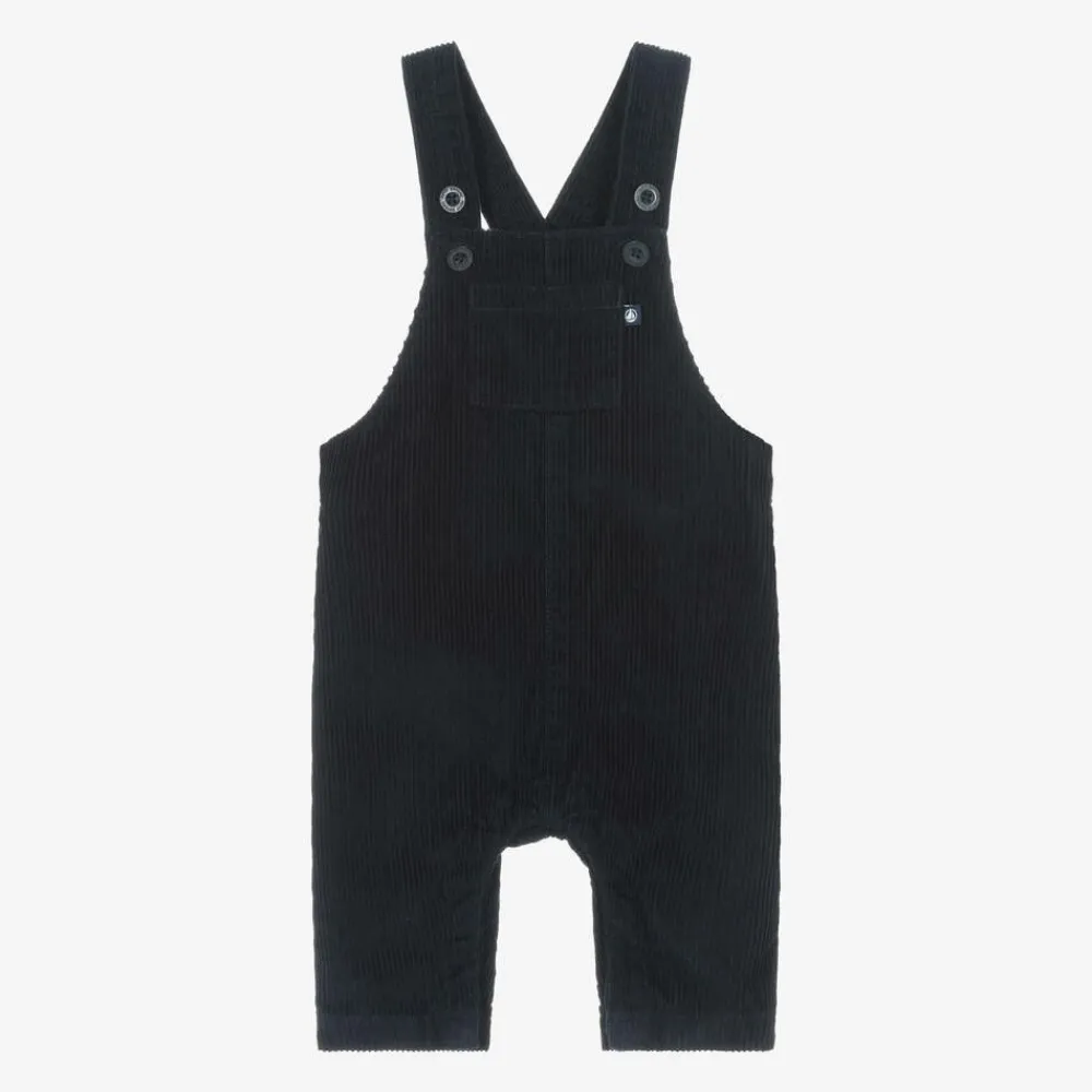 Petit Bateau Trousers*Boys Blue Corduroy Dungarees