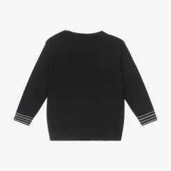 Mayoral Tops*Boys Blue Cotton & Wool Knit Sweater