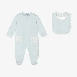 Emporio Armani Gifts|Babysuits*Boys Blue Cotton Babysuit Set