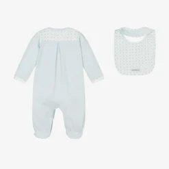 Emporio Armani Gifts|Babysuits*Boys Blue Cotton Babysuit Set