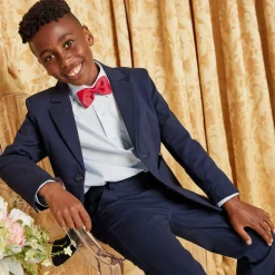 Childrensalon Occasions Coats & Jackets*Boys Blue Cotton Blazer