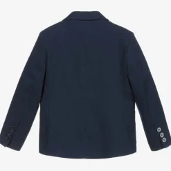 Childrensalon Occasions Coats & Jackets*Boys Blue Cotton Blazer