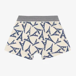 Petit Bateau Underwear*Boys Blue Cotton Boxer Shorts (3 Pack)