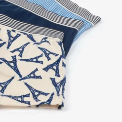 Petit Bateau Underwear*Boys Blue Cotton Boxer Shorts (3 Pack)