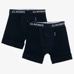 Claesens Underwear*Boys Blue Cotton Boxer Shorts (2 Pack)