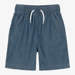 Joyday Shorts*Boys Blue Cotton Chambray Shorts
