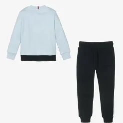 Tommy Hilfiger Tracksuits*Boys Blue Cotton Colourblock Tracksuit