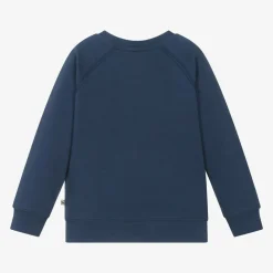 Frugi Tops*Boys Blue Cotton Crocodile Sweatshirt