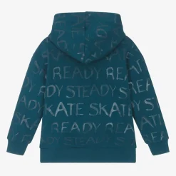 Boboli Tops*Boys Blue Cotton Hoodie