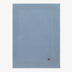 Mayoral Newborn Blankets & Shawls*Boys Blue Cotton Knit Blanket (96cm)