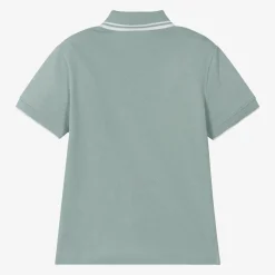 Emporio Armani Tops*Boys Blue Cotton Piqué Polo Top