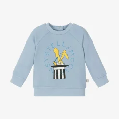 Stella McCartney Kids Tops*Boys Blue Cotton Sweatshirt