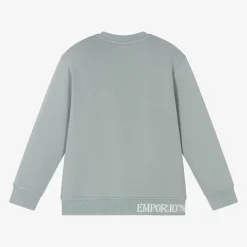Emporio Armani Tops*Boys Blue Cotton Sweatshirt