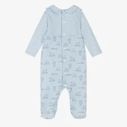 Babidu Babysuits*Boys Blue Cotton Toys Babygrow