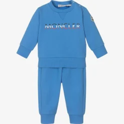 Moncler Enfant Tracksuits*Boys Blue Cotton Tracksuit
