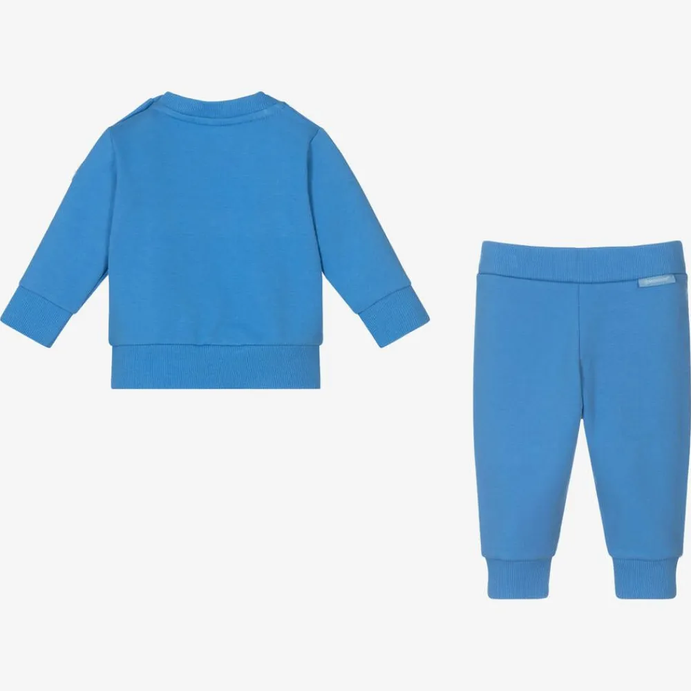 Moncler Enfant Tracksuits*Boys Blue Cotton Tracksuit