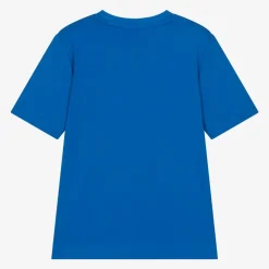 BOSS Tops*Boys Blue Cotton T-Shirt