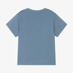 BOSS Tops*Boys Blue Cotton T-Shirt