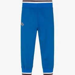 Burberry Trousers*Boys Blue Cotton Varsity Joggers