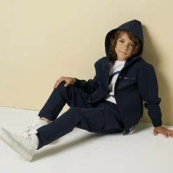 iDO Junior Tops*Boys Blue Cotton Zip-Up Hoodie