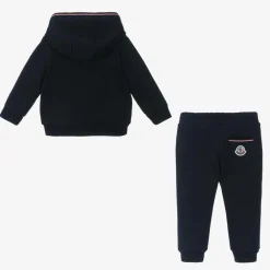 Moncler Enfant Tracksuits*Boys Blue Cotton Zip-Up Tracksuit