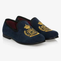 Romano Loafers & Moccasins|Loafers & Moccasins*Boys Blue Crest Slip-On Shoes