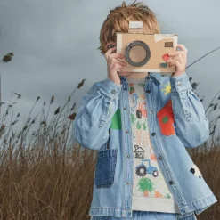 Stella McCartney Kids Tops*Boys Blue Denim Shirt