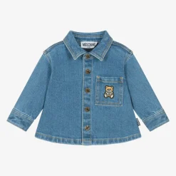 Moschino Baby Tops*Boys Blue Denim Shirt