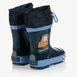Playshoes Rain Boots|Rain Boots*Boys Blue Digger Rain Boots