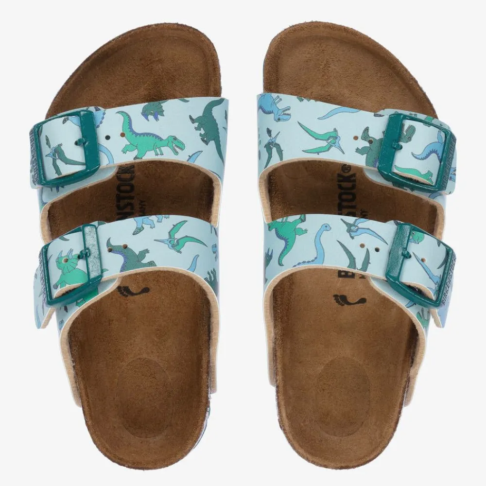 Birkenstock Sandals*Boys Blue Dinosaur Sandals