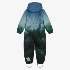 Molo Snowwear*Boys Blue Dinosaur Snowsuit