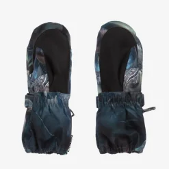 Molo Snowwear*Boys Blue Dinosaur Thermal Mittens