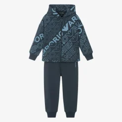 Emporio Armani Tracksuits*Boys Blue Eagle Logo Tracksuit